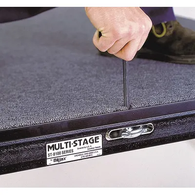 BIL-JAX Carpeted Adjustable-Height Stage Package 0106-GCSP-16X20 - Carpeted Adjustable-Height Stages
