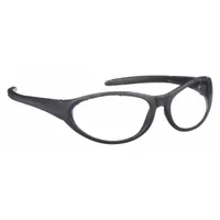 CONDOR Safety Glasses: Clear Lens, Full-Frame, Scratch-Resistant, Black Frame, Freeze(TM) II Series