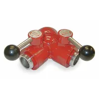 MOON AMERICAN Fire Hose Ball Valve: NH x NH, Aluminum, Wye Valve Body, Female x Male, Female NH (MPN 430-2521524)