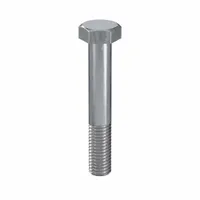 Hex Head Cap Screw: Steel, Class 8.8, Zinc Plated, M12, Metric, 75 mm lg, Partially Threaded, 25 PK (MPN HX08120750-025P1)