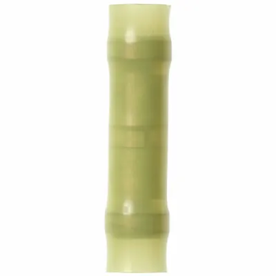 3M Butt Splice Connector: Yellow, Nylon, For Wire Size 12 AWG – 10 AWG - Insulated Butt Splice Connectors