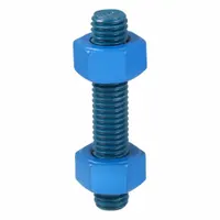 USA FASTENER Fully Threaded Stud: 1/2"-13 Thread Size, Steel, Grade B7, PTFE Coated, 50 PK (MPN B7-.5-2.75-50)