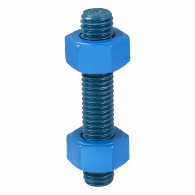 USA FASTENER Fully Threaded Stud: 1/2"-13 Thread Size, Steel, Grade B7, PTFE Coated - PTFE-Coated Fully-Threaded Rods & Studs