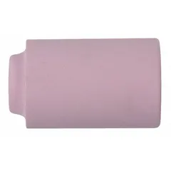 Standard nozzle made of alumina, size No. 8. Used in welding torches to direct shielding gas and protect the electrode. Suitable for MIG and TIG welding processes. Sold in a pack of 10.