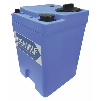PEABODY ENGINEERING Storage Tank: Double Wall, Vertical, 10 gal, Closed Top - Dual Containment Liquid Storage Tanks