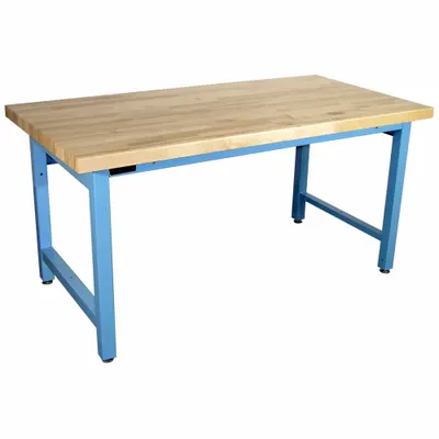 PRO-LINE Work Bench: Fixed Ht, Maple, 72 in x 30 in, 5,000 lb Overall Load Capacity - Open-Base Workstations