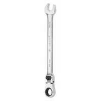 WESTWARD Combination Wrench: Alloy Steel, Chrome, 18 mm Head Size, 10 1/2 in Overall Lg, Flex