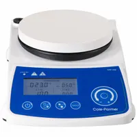 COLE PARMER Hot Plate Stirrer: US Std Plug Type, 1 Positions, 5 1/4 in Plate Wd, 5 1/4 in Plate Lg (MPN 04661-45)