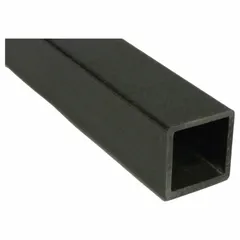 This structural rectangular fiberglass tube has a yellow finish, 0.188 in wall thickness, and 7 ft overall length with round outside corners. It is used as a corrosion-resistant structural component in industrial platforms, walkways, and chemical processing plants.