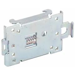 Aluminum heat sink for single or dual solid state relays. Mounts on DIN rail. Thermal resistance 5°C/W. No fan included.