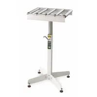 APPROVED VENDOR Material Support Table: 13 in Roller Wd, 26 1/2 in Overall Wd, 26 1/2 in Min. Ht (MPN HRT-10)