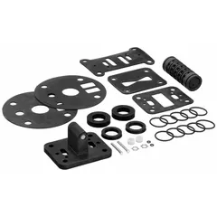 This repair kit is used to rebuild the air distribution system of SANDPIPER double diaphragm pumps. It includes seals, gaskets, and valve components to restore pump performance in industrial fluid transfer applications.
