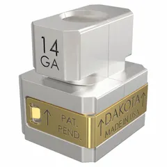 Snap-on nut for securing threaded rods or bolts to strut channels in industrial framing systems. Constructed from iron/spring steel with a 14 ga gauge and gold zinc electroplate trivalent finish. Thread size 3/8"-16, bolt size 3/8 in. Suitable for electrical, plumbing, and HVAC installations requiring quick, tool-free attachment.