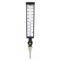 APPROVED VENDOR Industrial Glass Thermometer: 0°F to 160°F /-10°C to 70°C, +/-1% Accuracy