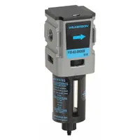 WILKERSON Compressed Air Filter: Particulate, 1/4 in NPT, 5 micron, 42 cfm, 150 psi Max Op Pressure (MPN F08-02-SK00B)