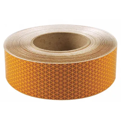ORALITE Reflective Tape: School Buses, Yellow, 1 in Wd, 25 ft Lg - Vehicle Reflective Tapes