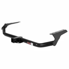 Class III hitch for Toyota Venza. Carbon steel construction with powder-coated finish. 3,500 lb gross trailer weight capacity and 3,500 lb gross vehicle weight capacity. No drilling required for installation. Suitable for towing small trailers, boats, or cargo carriers.