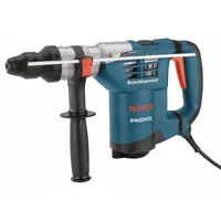 BOSCH Rotary Hammer Kit: SDS-Plus, L-Shape, 1 1/4 in Capacity, 3.1 ft-lb, 8.5 A, 3,600 bpm, 120V AC (MPN RH432VCQ)