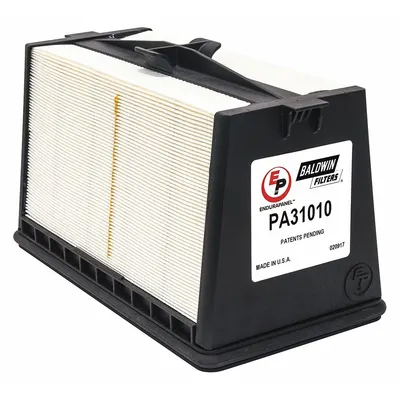 BALDWIN FILTERS Air Panel Filter: Panel, Engine, Rectangular, Panel, 11 3/8 in Overall Lg - Panel Engine Air Filters