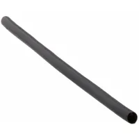 INSULTAB Heat Shrink Tubing, Food Grade: 0.13 in I.D. Before Shrinking, 6 in Lg, Black, 2:1, 5 PK (MPN HS-614-1/8 Blk 6)