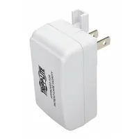 TRIPP LITE USB Wall Outlet Charger: 100 to 240V AC, 1 Output Connectors, White (MPN U280-001-W2-HG)