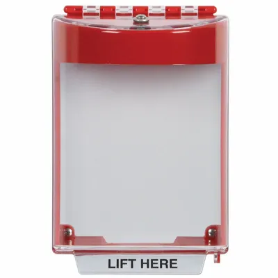 SAFETY TECHNOLOGY INTERNATIONAL STI-13220NR Red Polycarbonate - Covers for Alarms & Wall Fixtures