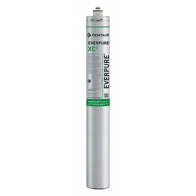 PENTAIR/EVERPURE Quick-Connect Water Filter: 0.5 micron, 1.7 gpm, 12,000 gal - Quick-Connect Drinking Fountain & Beverage Machine Water Filters