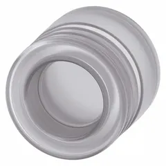 Silicone guard designed for extended push buttons in the Siemens 3SU series. Provides physical protection to prevent accidental actuation in industrial control panels. Fits 22 mm panel mounting holes.