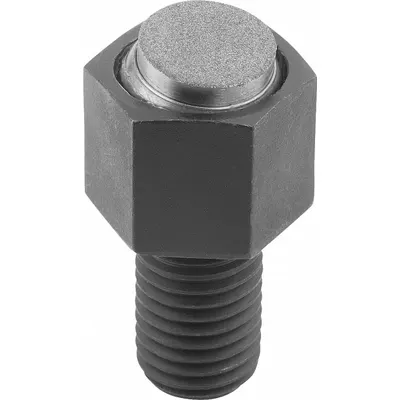 KIPP Threaded Gripper w/Diamond Pad: Diamond Grit over SS, M12, 60 mm Thread Lg - Threaded Grippers with Abrasive Diamond Pad
