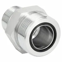Hydraulic Hose Adapter: 3/4 in x 5/8 in Fitting Size, Male x Male, ORS x ORB, Rigid, Straight (MPN FF1852T1210S)