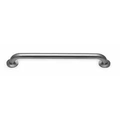 Straight grab bar made of satin-finished stainless steel with anti-microbial properties. Measures 48 inches in length with a 1 1/2-inch diameter and supports up to 250 lb. Used in bathrooms and other areas to assist with balance and mobility.