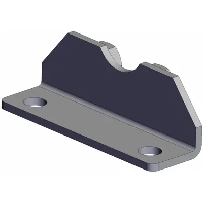 SMC Mounting Bracket: Flange/Foot Mount Type, Fits 63 mm Bore Dia, Stainless Steel - Foot Mounting Brackets