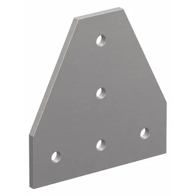 80/20 Tee Flat Plate: T Flat Plate, 30 Series, 4 mm x 90 mm x 90 mm, For 8 9/64 mm Slot Wd - Plate Connectors