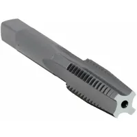 General purpose hand tap for cutting internal UNC threads in metal. Taper chamfer and 4-flute design distribute cutting forces, suitable for through or blind holes. Tolerance class H4 for 2B-3B fit. Commonly used in maintenance, repair, and production environments