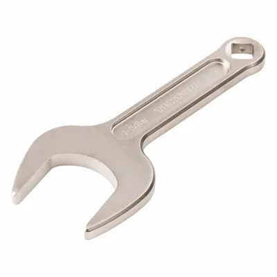 TEKTON Open End Wrench: Chromium Molybdenum Steel, Satin, 1 5/8 in Head Size - SAE, Single End, Open End Service Wrenches