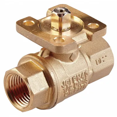 HVAC Control Ball Valve: 2-Way, 1/2 in Female NPT, 2.9 CV Flow, 200 psi Close-off - 2-Way NPT Connection Ball Valves