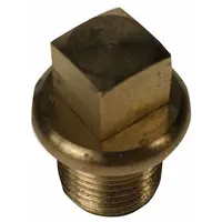 LEGRIS Plug: Cored Plug, C36000 Brass, 1/2 in, BSPT Threaded, 3,626 psi, 7/8 in Lg (MPN 0209 21 00)