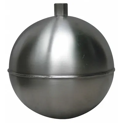 NAUGATUCK Float Ball: Float Ball, 1/2 in IPS Thread, 1/2 in Thread Size, IPS Thread - Stainless Steel Threaded Floats