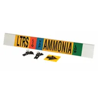 Pipe Marker: LTRS, LIQ/VAP, Low, Fits 8 in and Larger Pipe O.D., 1 Pipe Markers, With (MPN 59934)
