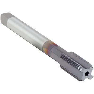 OSG Straight Flute Tap: 3/8"-24 UNF, H3 / 2B-3B, 4 Flute, Bottoming Chamfer - Coolant-Through Straight-Flute Machine Taps for Aluminum