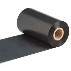 Black wax/resin ribbon for single-color printing. Smear-resistant output. CSA approved. Compatible with Brady BBP72 and BBP81 printers. Used for industrial labeling, asset identification, cable marking, and safety signage.
