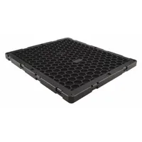 Rectangular panel cabin air filter with cellulose media. Designed for use in Caterpillar buses to trap dust and airborne particles, maintaining clean cabin air for passenger comfort and HVAC system protection