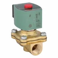 REDHAT Solenoid Valve: 2-Way, Normally Closed, 1/2 in Pipe Size, 24V DC, High Flow, Brass Body (MPN SC8210G002)