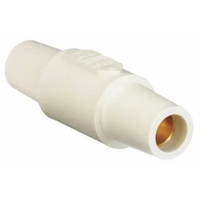HUBBELL Gender Reversing Connector: Female-Female, White, 600V AC/600V DC, 400 A - Male-to-Female Reversing Adapters