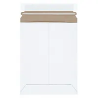 Mailer Envelopes: 7 in x 9 in, 7 in x 9 in, 0.02 in Material Thick, With Tear Strip, White, 100 PK (MPN RM10SS)