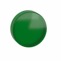 SCHNEIDER ELECTRIC Pilot Light Lens: 22 mm Panel Mounting Hole Dia, Green, Smooth, LED, XB4,XB5 (MPN ZBV0133)