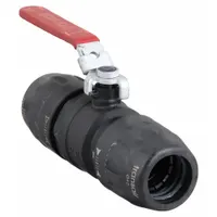 TRANSAIR Lockable Ball Valve: Brass, 232 psi Max. Pressure (CWP) (MPN 4092 40 00)