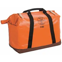 KLEIN TOOLS Tool Bag: 24 in W x 10 in D x 15 in H, Orange, Nylon, 0 Pockets, 1 Inside Pockets, Nylon (MPN 5180)