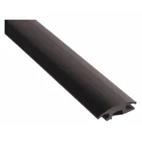 This 3 ft vinyl saddle threshold provides a smooth transition between flooring surfaces at doorways. It seals the gap under doors to block drafts, dust, and pests in interior commercial or industrial applications
