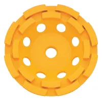 DEWALT Segment Cup Grinding Wheel: Double Row, 5" Dia, 5/8"-11 Arbor, 16 Segment, XP (MPN DW4777)